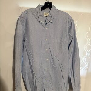 J. Crew Light Blue Polka Dot Button-Down Shirt